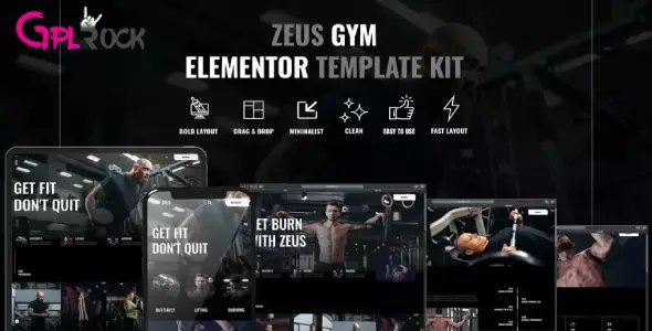 Zeus – Gym & Fitness Elementor Template Kit